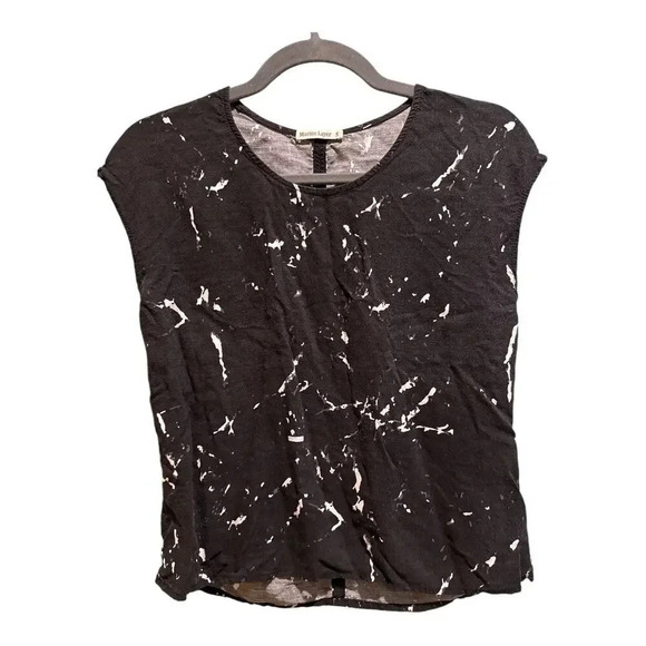 Marine Layer Tops - NWOT Marine Layer Woven Top‎ Black and White Marble | Size S